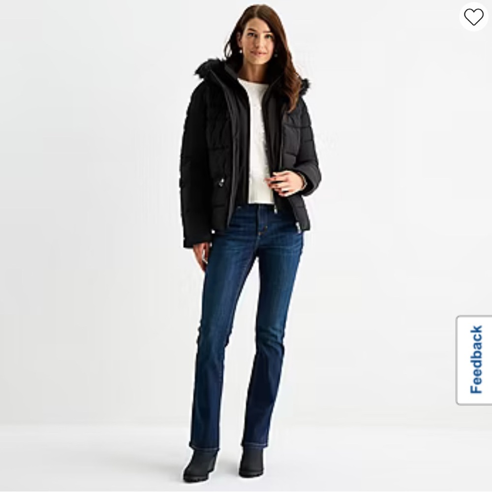 Maralyn And Me Womens Juniors Heavyweight Puffer Jacket. NEW WITH TAGS